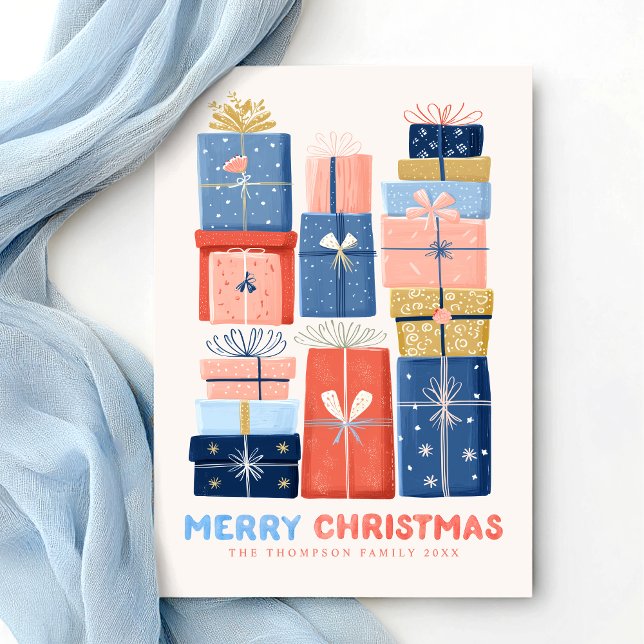Moderne Wasserfarbe Frohe Weihnachten Minimal  (Von Creator hochgeladen)