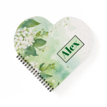 Moderne Wasserfarbe Grüne Blumen & personalisieren