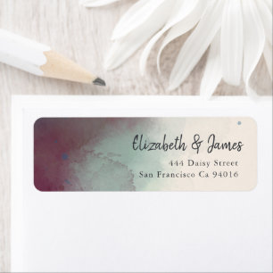 Moderne Wasserfarbe Jewel Tones Boho Wedding