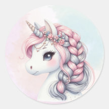 Moderne Wasserfarbe magisches Baby-Einhorn