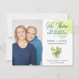 Moderne Wasserfarbe Neue Nachbar Postkarte