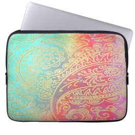Moderne Wasserfarben aus Gruß und Gold Laptopschutzhülle