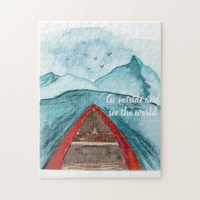 Moderne Wasserfarbenwelt - Weltangebot (Vertikal)