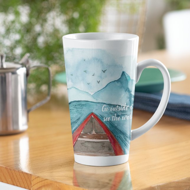 Moderne Wasserfarbenwelt - Weltangebot Milchtasse (Von Creator hochgeladen)