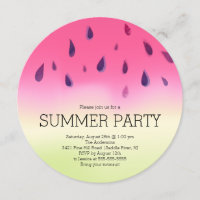 Moderne Wassermelone-Sommer GRILLEN Party