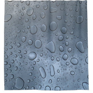 Moderne Wassertropfen Duschvorhang