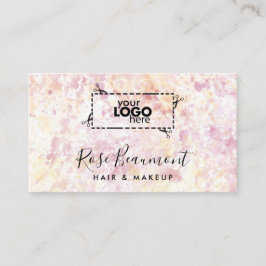 Moderne Watercolor-Logos und Script-Visitenkarte Visitenkarte