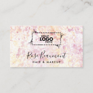 Moderne Watercolor-Logos und Script-Visitenkarte Visitenkarte