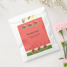 Moderne Watermelon Splash Baby Dusche Geschenktütchen