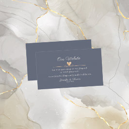 Moderne Website für Minimalistische Hochzeitsszena Begleitkarte