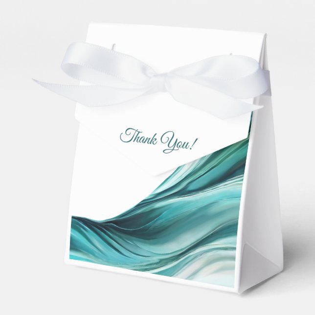 Moderne Wedding-Emerald Green- Geschenkschachtel (Vorderseite)