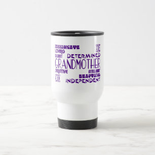 Moderne weibliche schicke stilvolle reisebecher