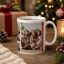Moderne Weihnachten 5 Foto-Collage Familie