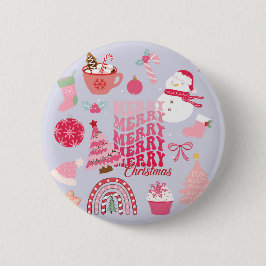 Moderne Weihnachten Button