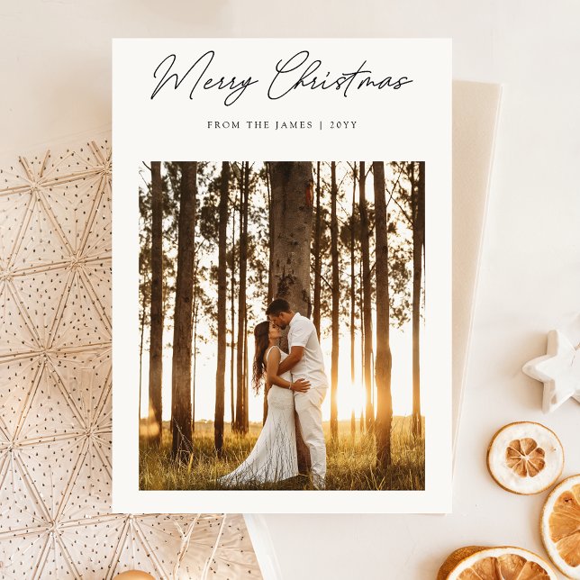 Moderne Weihnachten | Elegant Boho Simple Foto (Von Creator hochgeladen)