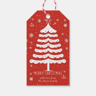 Moderne Weihnachten Geschenkanhänger