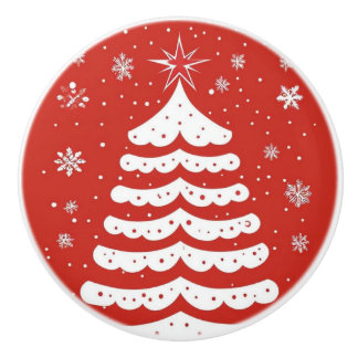 Moderne Weihnachten Keramikknauf