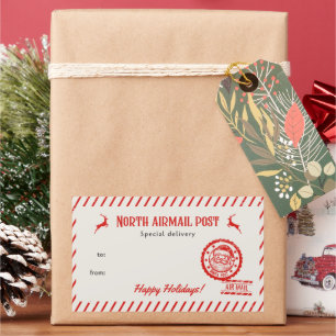 moderne Weihnachten, minimalistische, minimalistis Rechteckiger Aufkleber