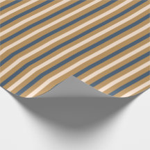 Moderne Weihnachten mit Blau Gold Weiß Streifen