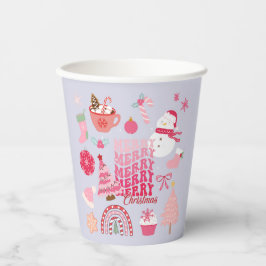 Moderne Weihnachten Pappbecher