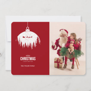 Moderne Weihnachts-Foto-Weihnachtskarte Feiertagskarte