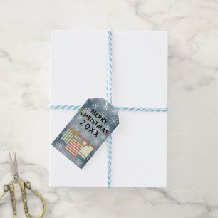 Moderne Weihnachts-Geschenkboxen Schneeflocken-Ges Geschenkanhänger