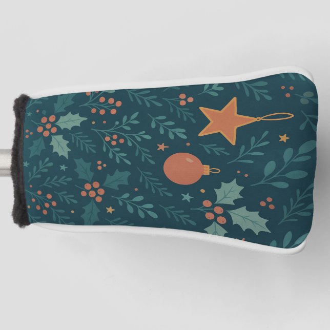 Moderne Weihnachts Golf Head Cover - Trendy Holida Headcover (Vorderseite)