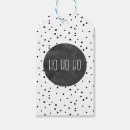 Moderne Weihnachts HO HO HO Geschenktasten Geschenkanhänger