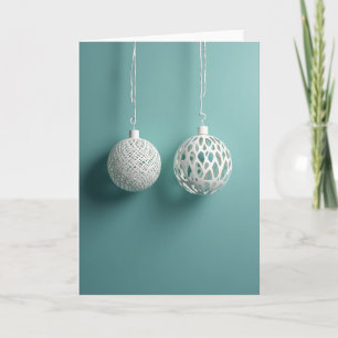 Moderne Weihnachts-Ornament-Karte Karte