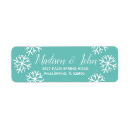 Moderne Weihnachts-Snowflake-Scatter-Adresse