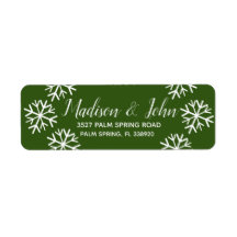 Moderne Weihnachts-Snowflake-Scatter-Adresse