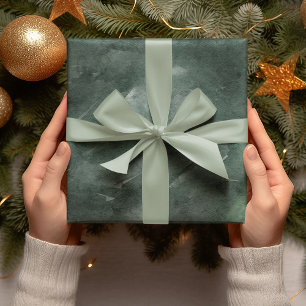 Moderne Weihnachts-Watercolor-Grün-Verpackungspapi Geschenkpapier
