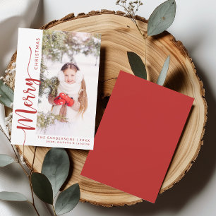 Moderne Weihnachts-Weihnachts-Weihnachtskarte nach Einladung