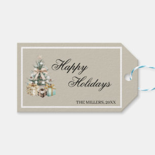 Moderne Weihnachtsbaum-Geschenktasche Geschenkanhänger