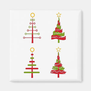 Moderne Weihnachtsbaum-Magnete Magnet