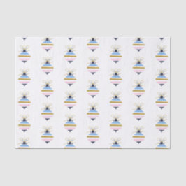 Moderne Weihnachtsbaumdekoration Seidenpapier