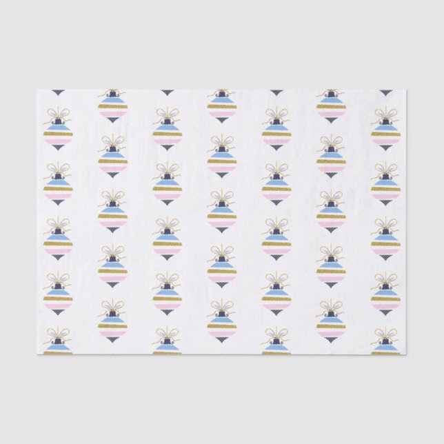 Moderne Weihnachtsbaumdekoration Seidenpapier (Vorderseite)