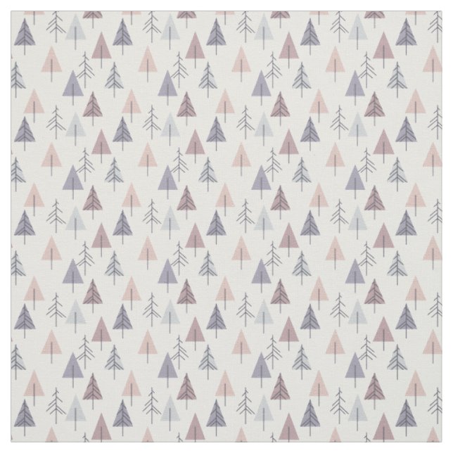 Moderne Weihnachtsbäume der Dusty-Rose Stoff (Muster)