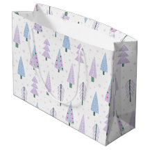 Moderne Weihnachtsbäume Lavender Abstrakte Muster