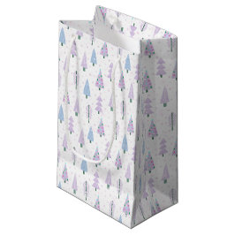 Moderne Weihnachtsbäume Lavender Blue White Kleine Geschenktüte