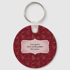 Moderne Weihnachtsbäume mit Address & Quote Gesche Schlüsselanhänger
