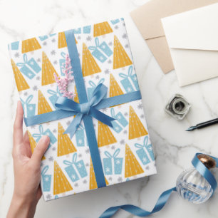 Moderne Weihnachtsbäume schenken Feiertage Geschenkpapier