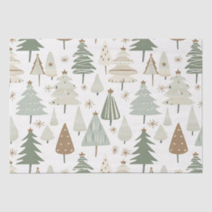 Moderne Weihnachtsbäume Seidenpapier