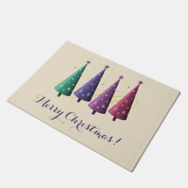 Moderne Weihnachtsbäume Türmat Fußmatte