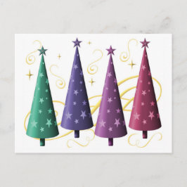Moderne Weihnachtsbaumen Postkarte