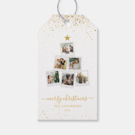 Moderne Weihnachtsbaumfotografie Geschenkanhänger