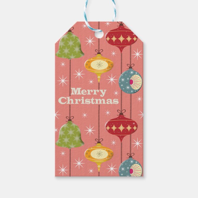 Moderne Weihnachtsbaummöbel aus dem Mittelalter Geschenkanhänger (Vorderseite)