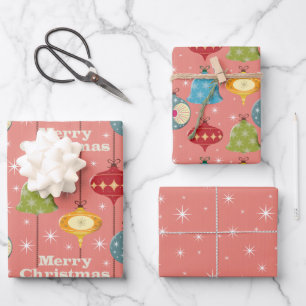 Moderne Weihnachtsbaummöbel aus dem Mittelalter Geschenkpapier Set
