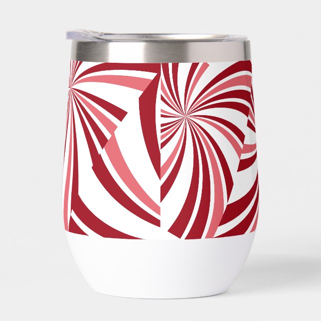 Moderne Weihnachtscreme Rot WeißWasser Flasche (Rechts)