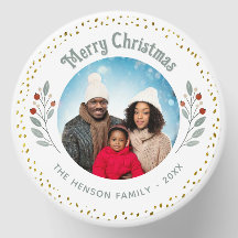 Moderne Weihnachtsfamilien Foto Urlaub